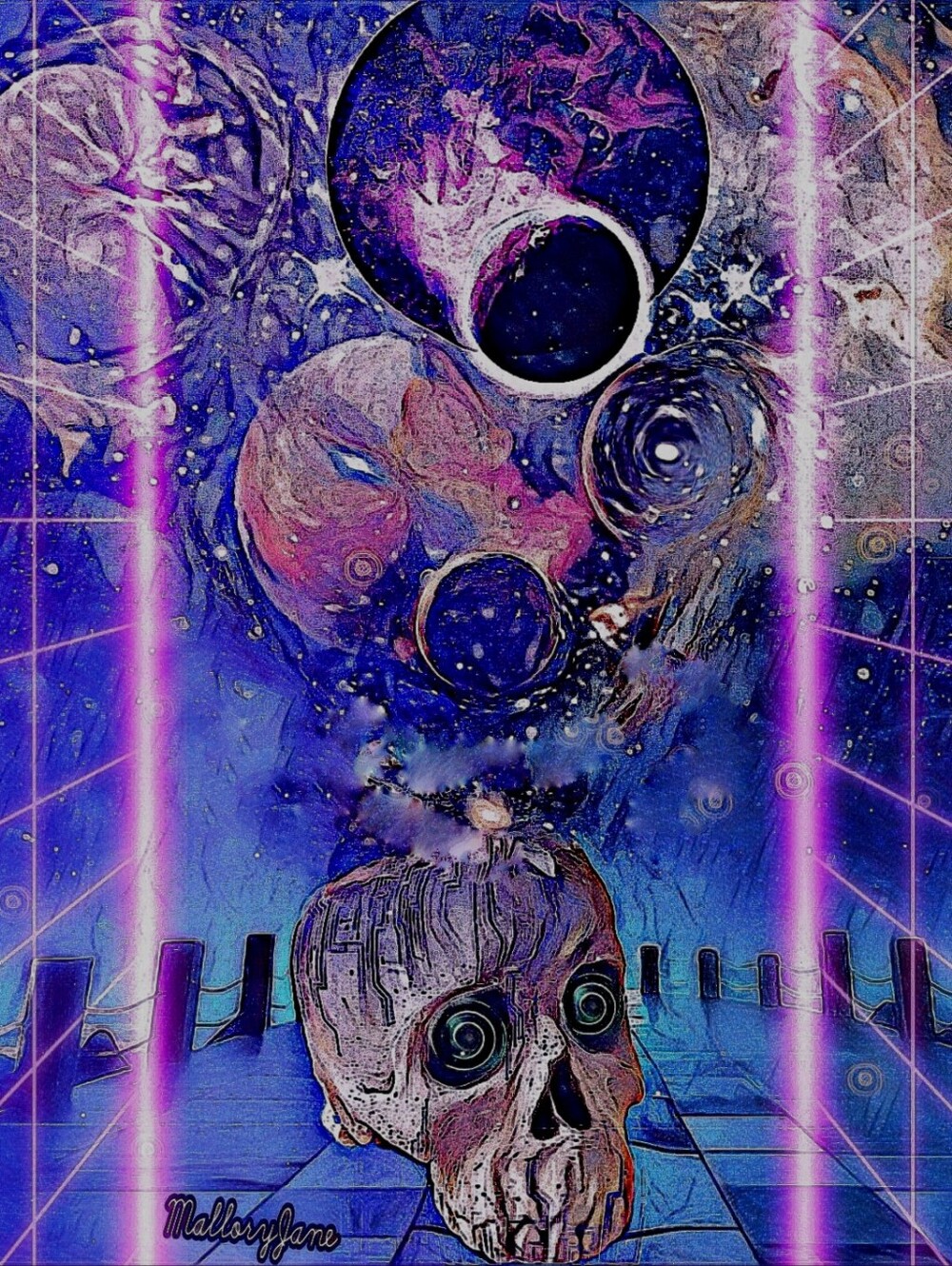 "The Court Of Cognition Awaits" MalloryJane Original Framed or Stretched 18"x15"